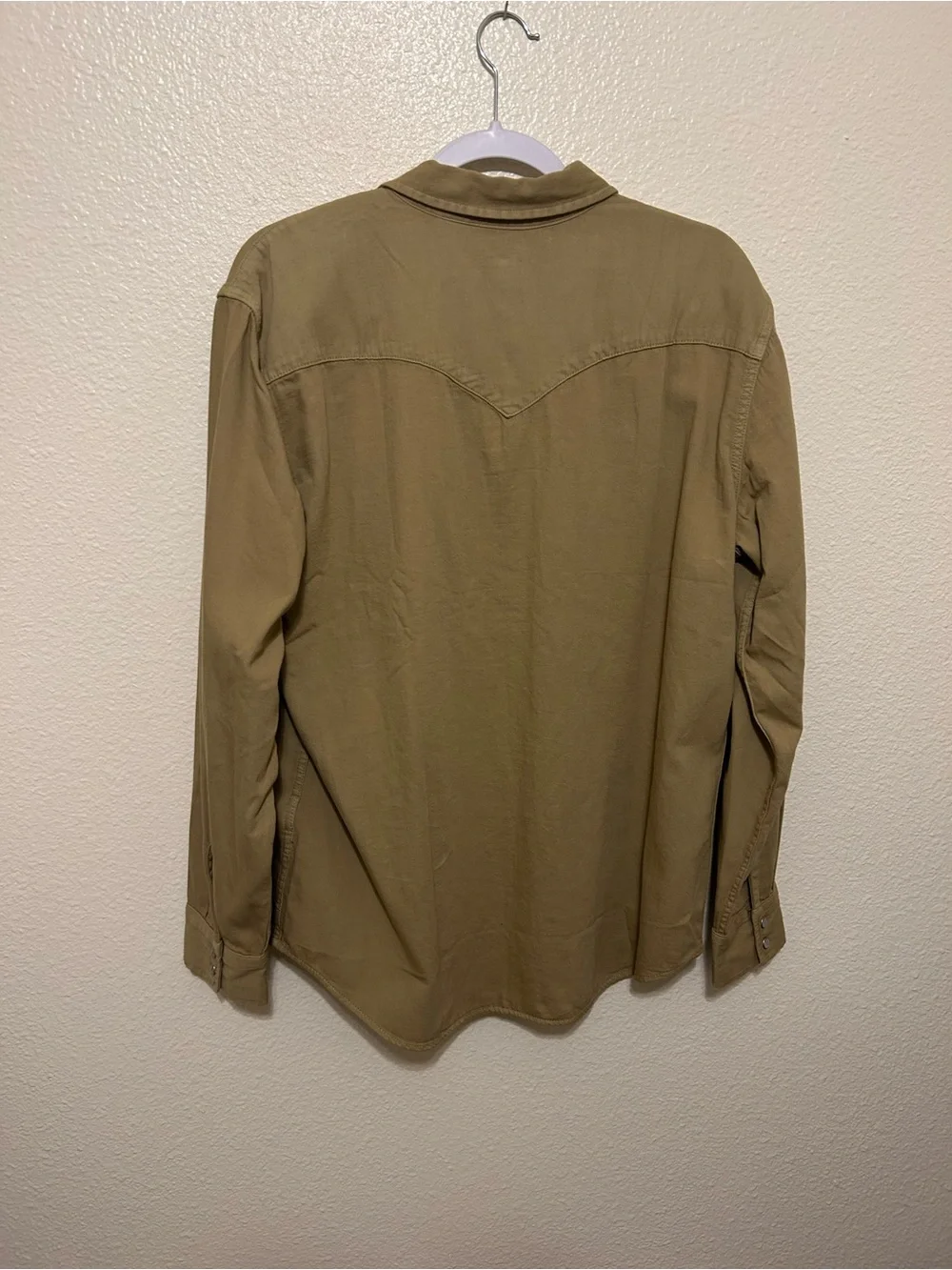 Levi's Men's Button-Down Western Shirt in Olive